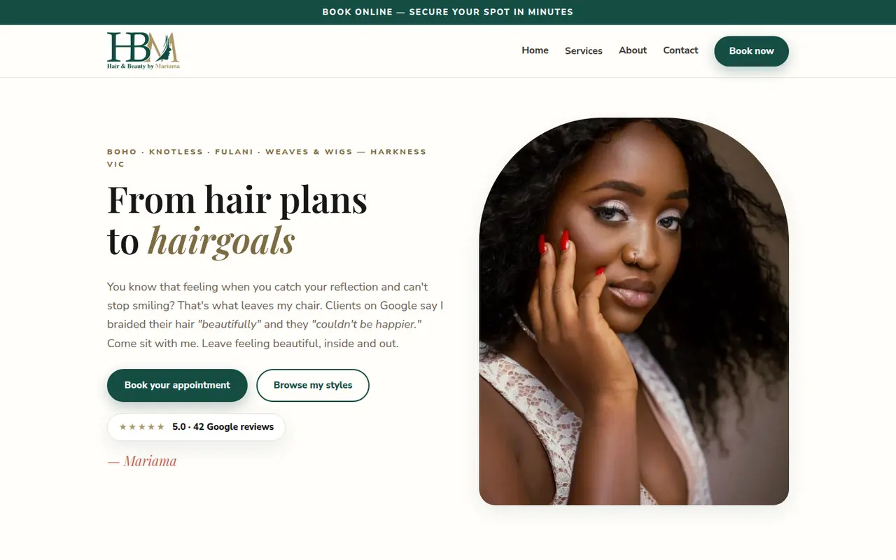 Hair and Beauty by Mariama